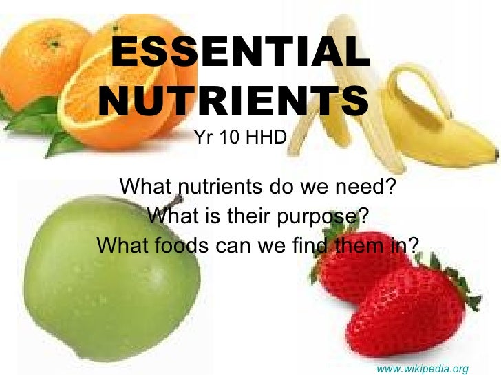 essential nutrients essential nutriants