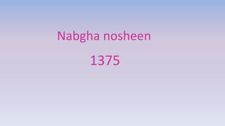 Nabgha nosheen
1375
 