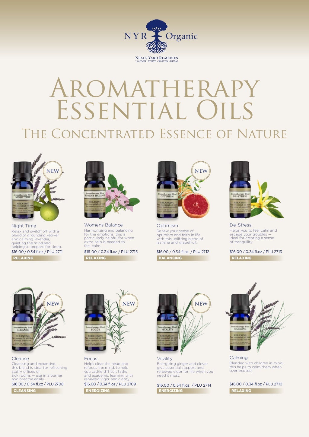 NYR Organic USA Essential Oil / Aromatherapy