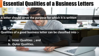 Business Letters and Essential Qualities. | PPTX