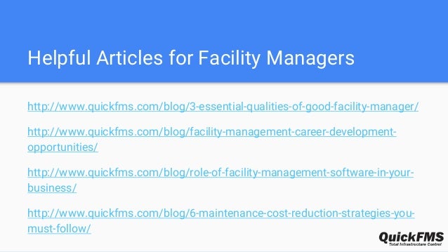 Essential Qualities Of A Facility Manager