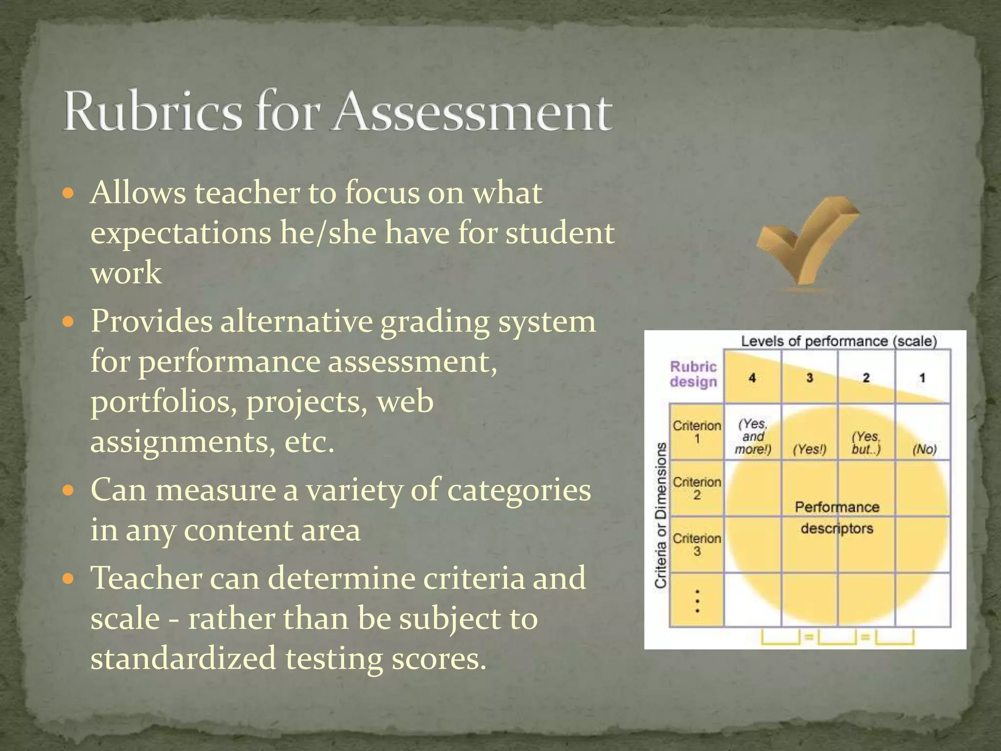 Understanding by DesignWhat are the big ideas?Core conceptsFocusing themesOn-going debates/issuesInsightful perspectivesIlluminating paradox/problemOrganizing theoryOverarching principleUnderlying assumptionWhat’s the evidence?How do we get there?Enduring Understanding