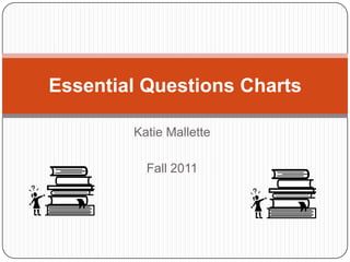Essential Questions Charts

        Katie Mallette

          Fall 2011
 