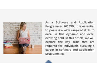 Essential Requirement For a Software and Application Programmer 261399 ...