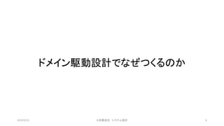 ドメイン駆動設計でなぜつくるのか
©有限会社 システム設計 62019/3/22
 