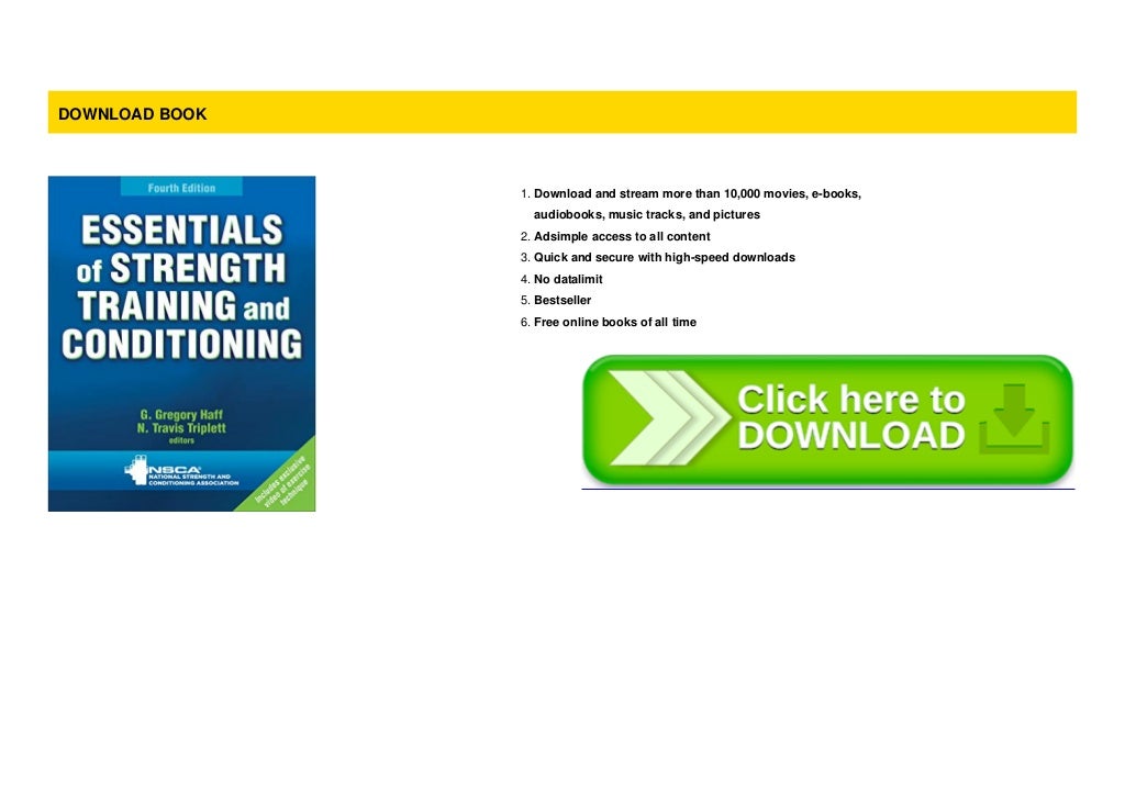 Essentials Of Strength Training And Conditioning 4th Edition Pdf Free