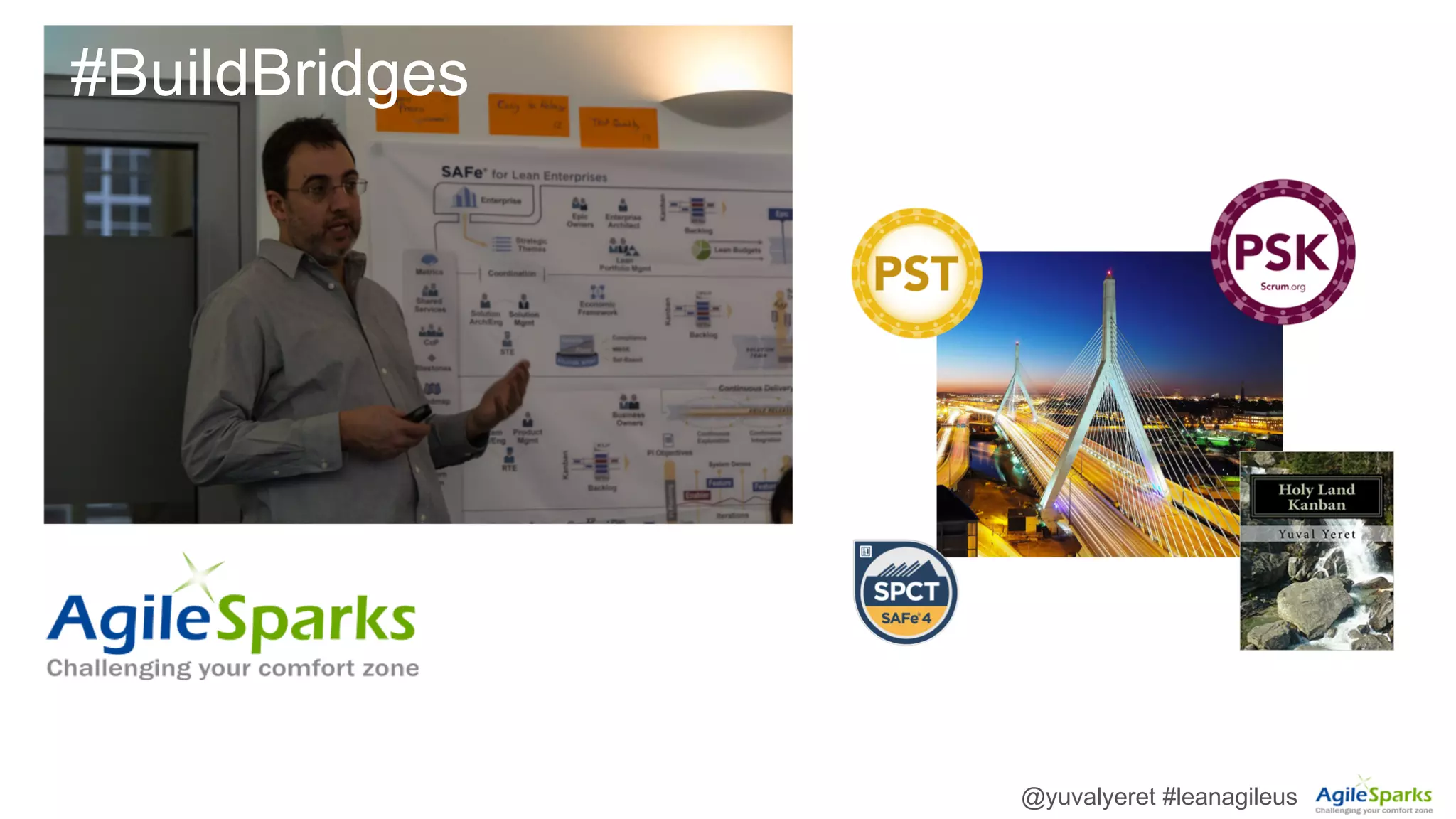 © Scaled Agile, Inc. @yuvalyeret #leanagileus
#BuildBridges
 