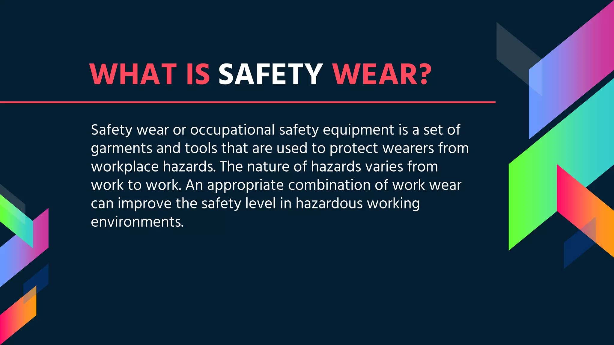 Essential Safety Wear Wildrose Garments Canada PPT