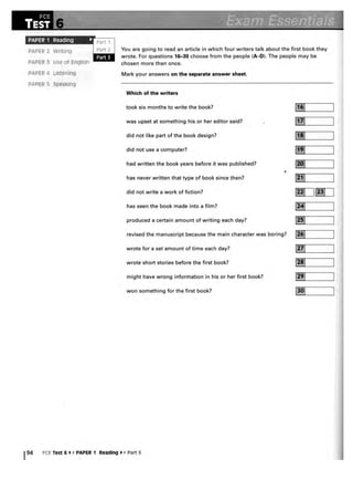Essentials book exam essentials-fce