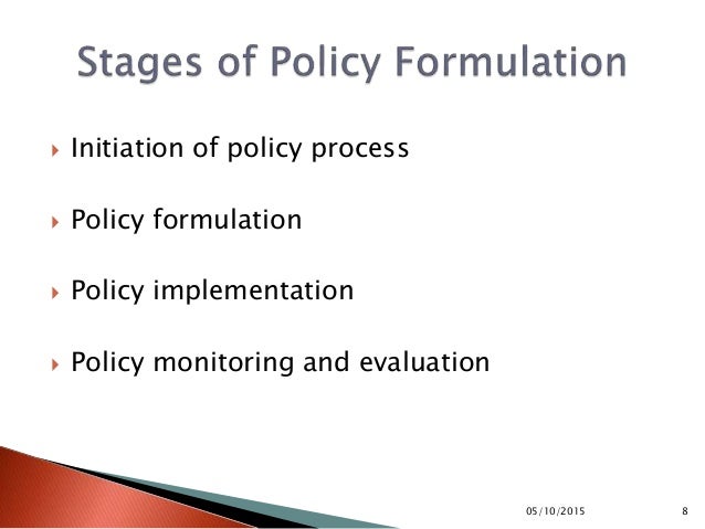 policy formulation