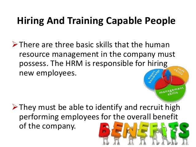 Essential Skills Of Human Resource Management In An Organization