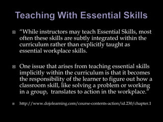 Essential Skills Presentation | PPTX