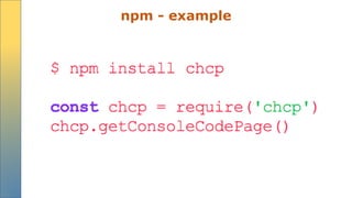 npm - example
 