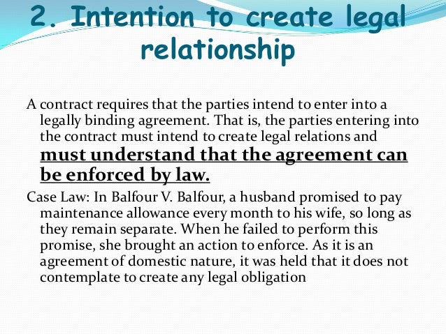 intention to create legal relations business law Consumer law company law creating a contract the contract lies at the heart of everyday business and is the means by which intention to create legal relations. intention to create legal relations business law Consumer law company law creating a contract the contract lies at the heart of everyday business and is the means by which intention to create legal relations.