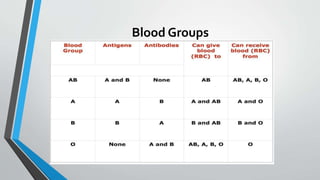 Essentials of blood group.pptx remedial biology | PPTX