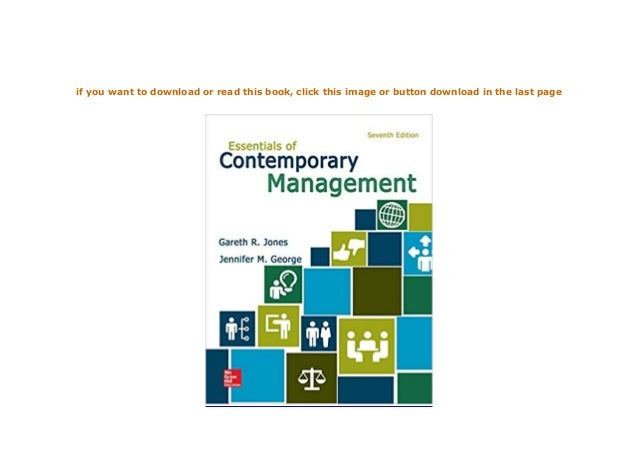 Essentials Of Contemporary Management 8th Edition Ebook ^^P.D.F_EPUB^^@@ Essentials of Contemporary Management 7th Edition