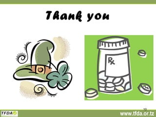 The role of (Tanzania Food and Drugs Authority) TFDA in the control of East Coast Fever 