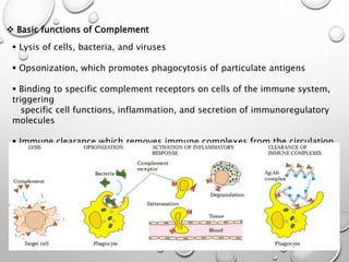 Complement System Immunity Lysis Essentials of immunology | PPTX
