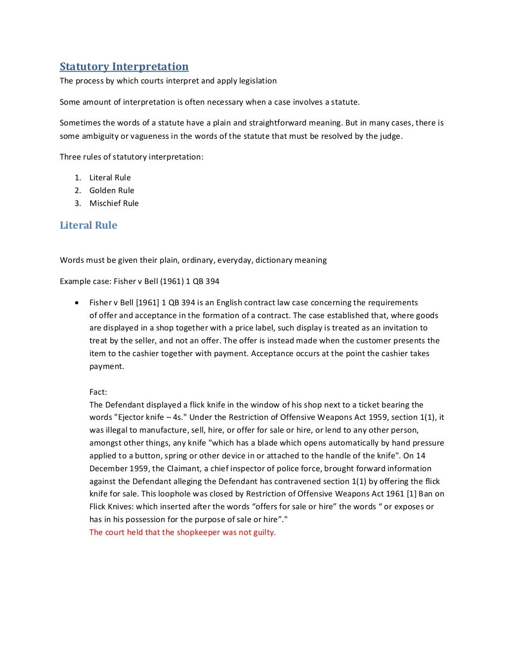 Essentials of law short note (version 3)