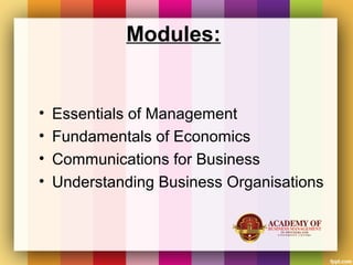 Module Essentials Essentials of management in switzerland university | PPT