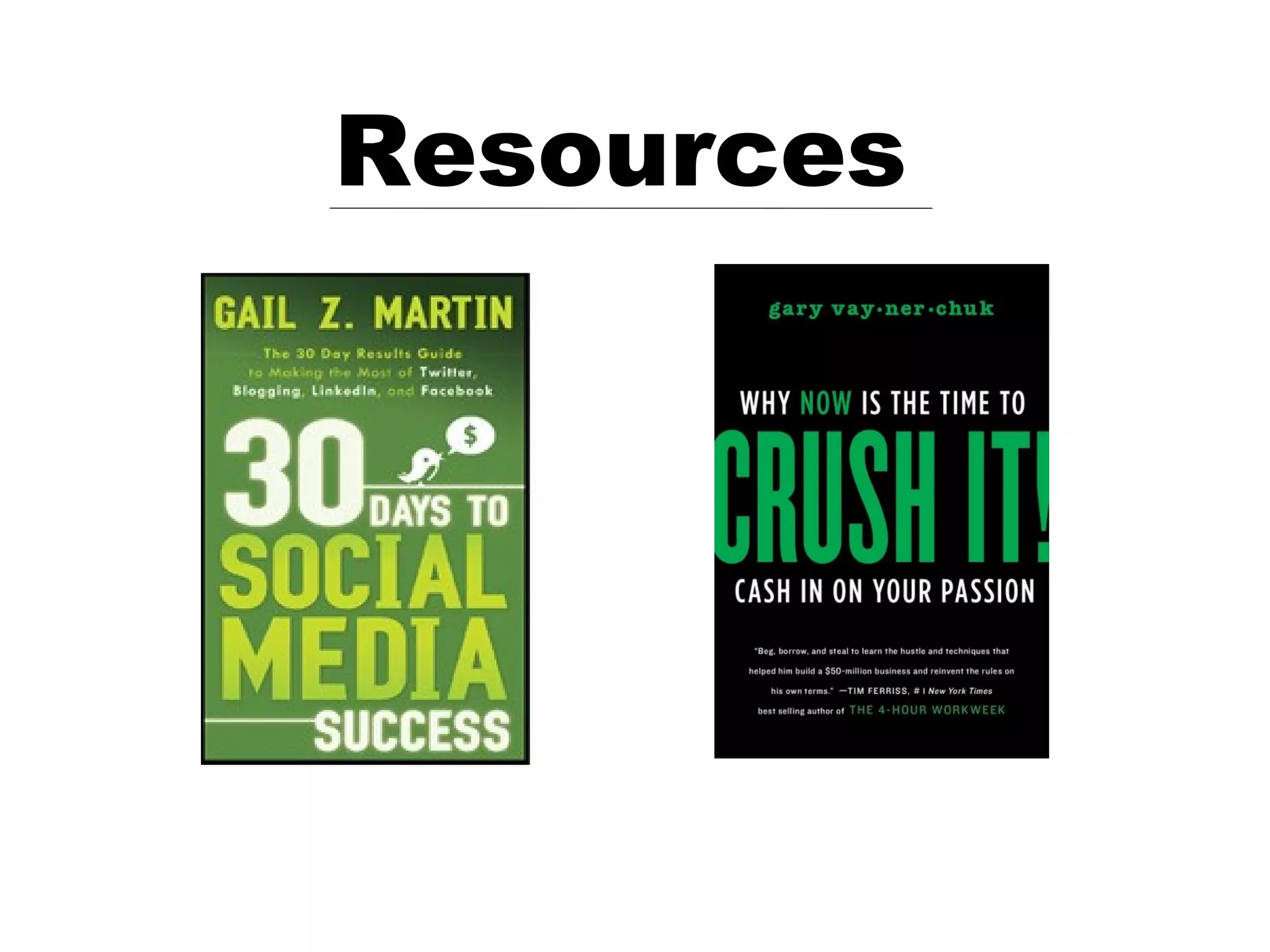 Resources
 