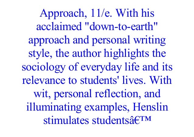 Essentials of Sociology A DowntoEarth Approach (11th Edition)Read
