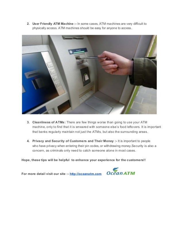 Essential Tips to Enhance your ATM experience for Customers