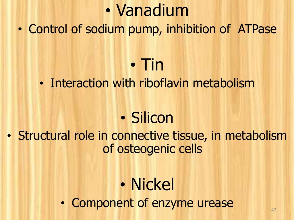 Essential trace elements