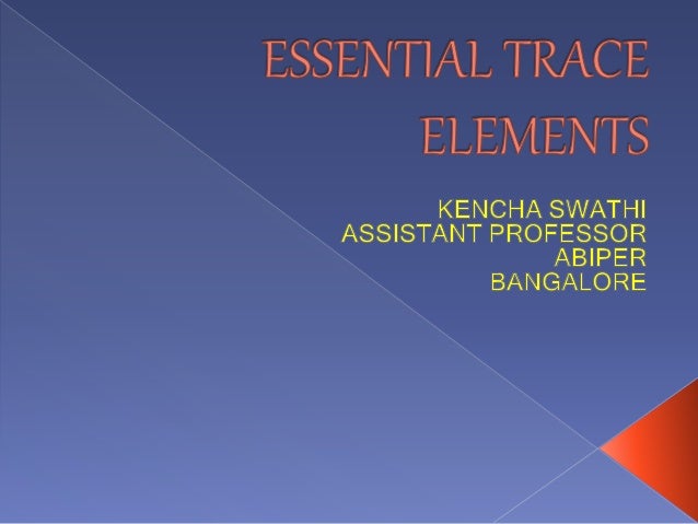 Essential Trace Elements