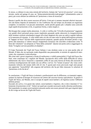 Essere volontariovvf