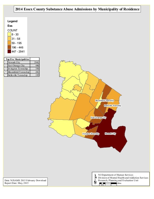 Essex County, NJ Substance Abuse Stats