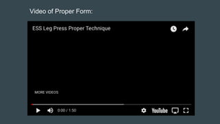 Video of Proper Form:
 