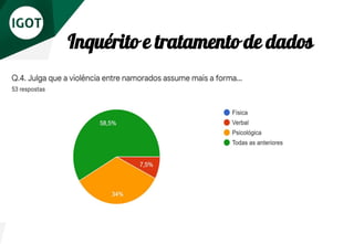 Inquérito e tratamento de dados
 