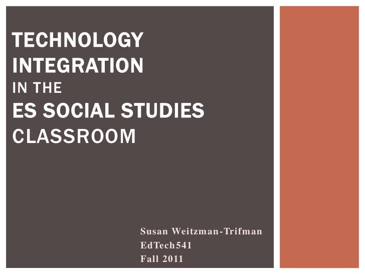 Social Studies Tech Integration in ES