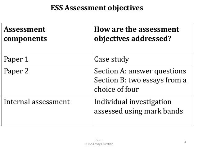 ess paper 2 essay questions