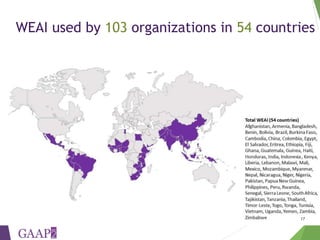 The Women’s Empowerment in Agriculture Index (WEAI): Quantitative and ...