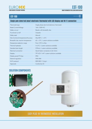Smart Water Heater Thermostat Solutions | PDF