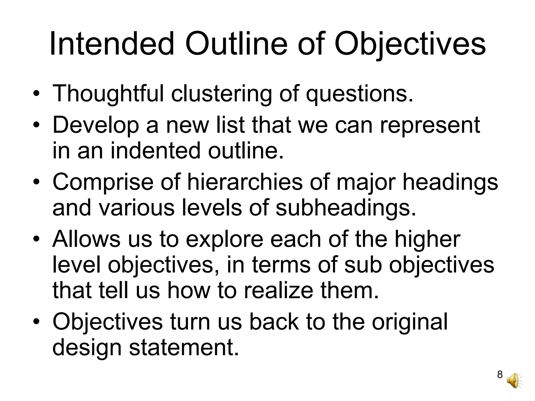 EST 200, Clarifying Design Objectives | PPT