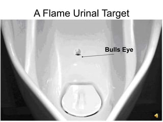 12
A Flame Urinal Target
Bulls Eye
 