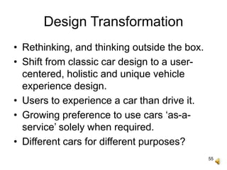 EST 200, Design Thinking in Automobile Industry | PPT