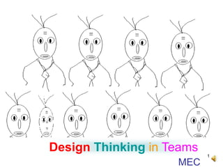 1
Design Thinking in Teams
MEC
 