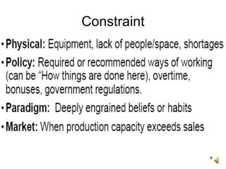Contrasints EST 200, Identifying Constraints | PPT