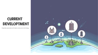 Originally associated with latest construction technology.
CURRENT
DEVELOPTMENT
 
