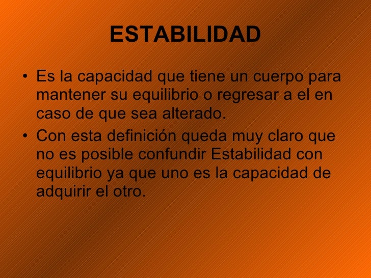 Estabilidad