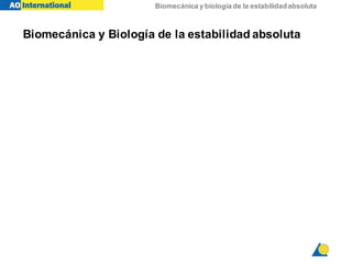 Biomecánica y biología de la estabilidadabsoluta
Biomecánica y Biología de la estabilidad absoluta
 