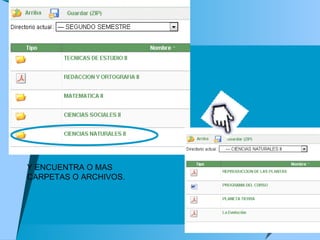 Y ENCUENTRA O MAS CARPETAS O ARCHIVOS.  