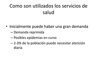 Hospital de referenciaCapacidad 1:150.000- 1:300.000Servicios otorgadosCirugía de urgenciasCuidado obstétrico de urgenciasBanco de sangreLaboratorio básico