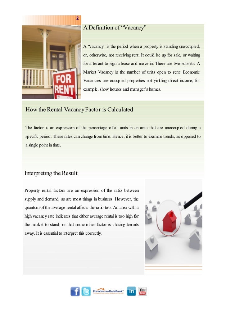 Establishing a Rental Vacancy Factor