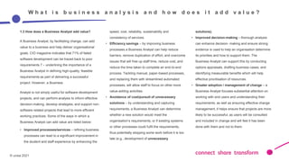 Establishing a business analysis practice in the he web version | PPSX
