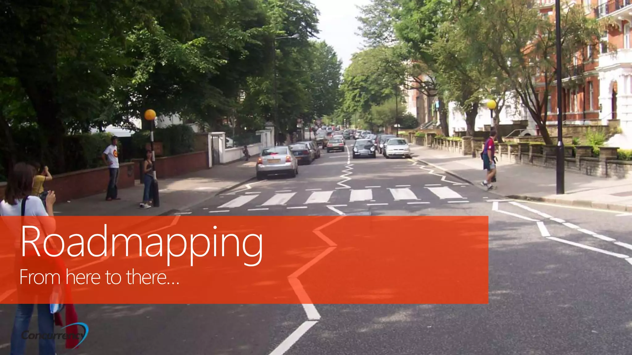 Roadmapping
From here to there…
 